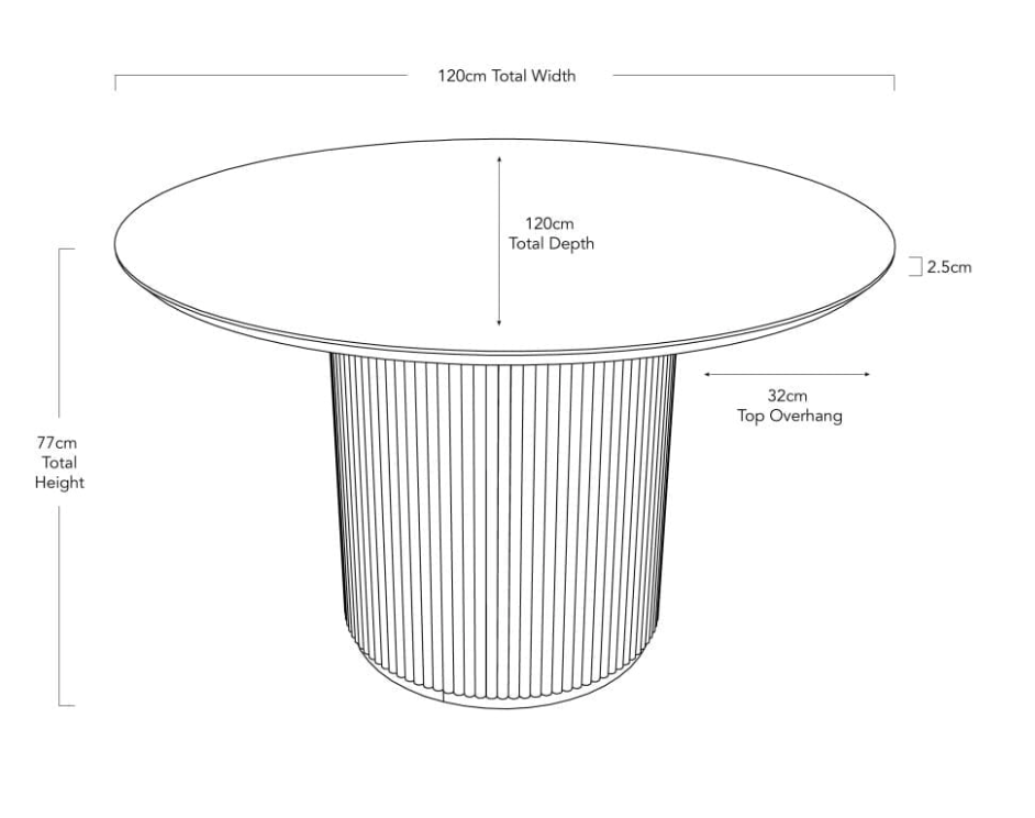 Aru Round Dining Table