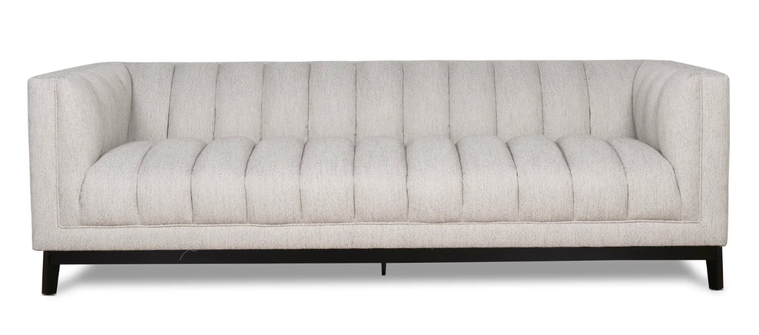 Grey Fabric 3 Seater Sofa