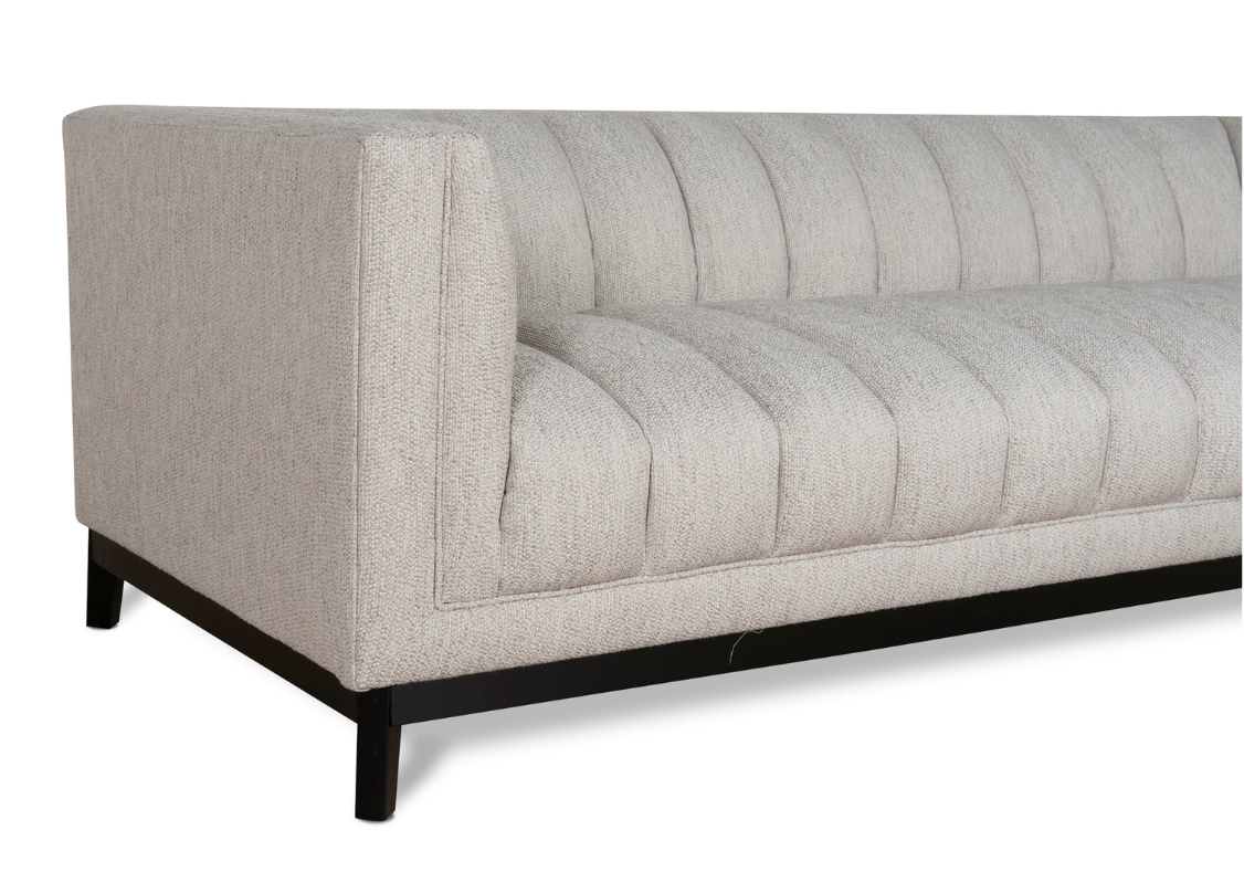 Grey Fabric 3 Seater Sofa