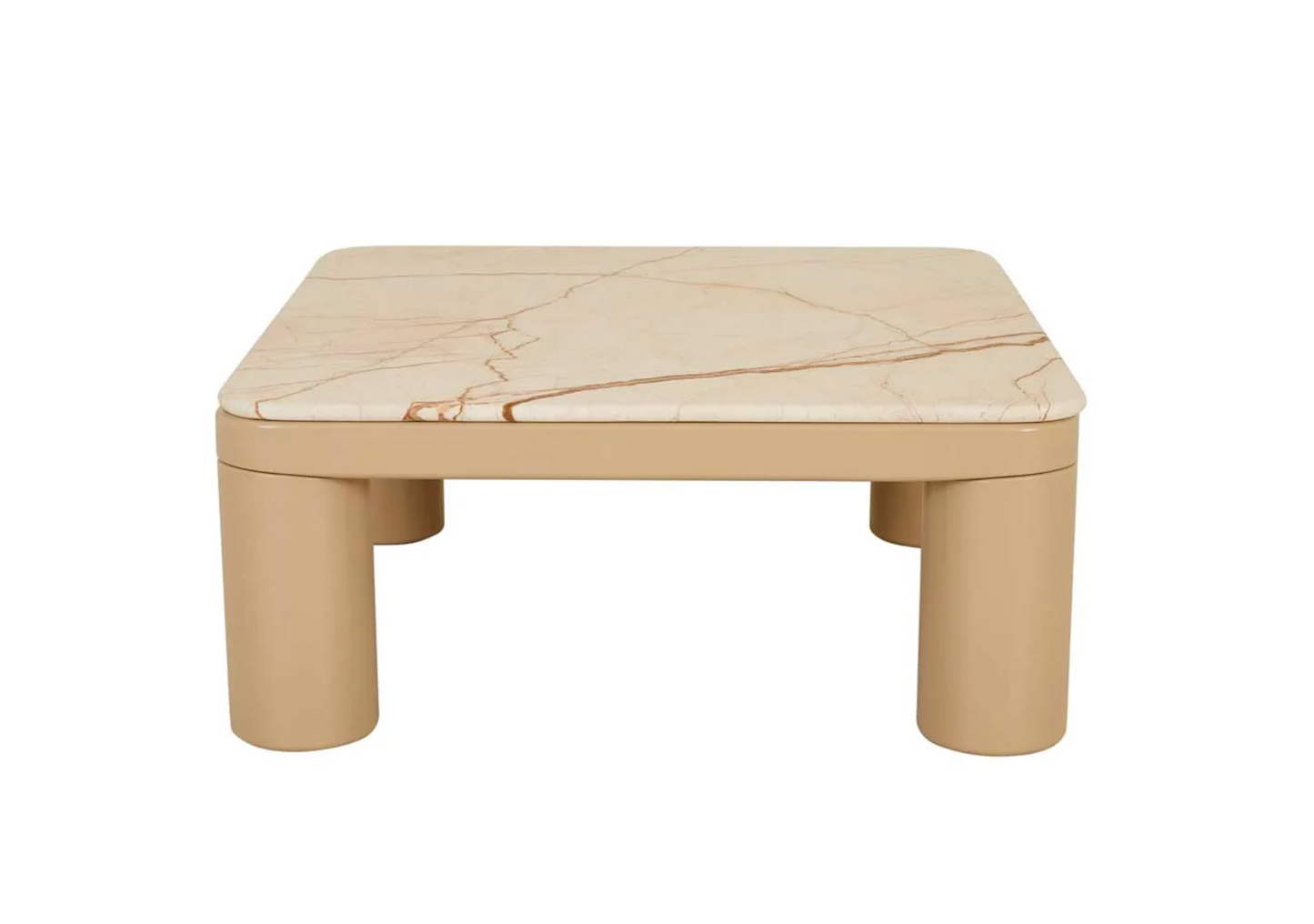 Frankie Marble Coffee Table - Matt Brown Vein Marble