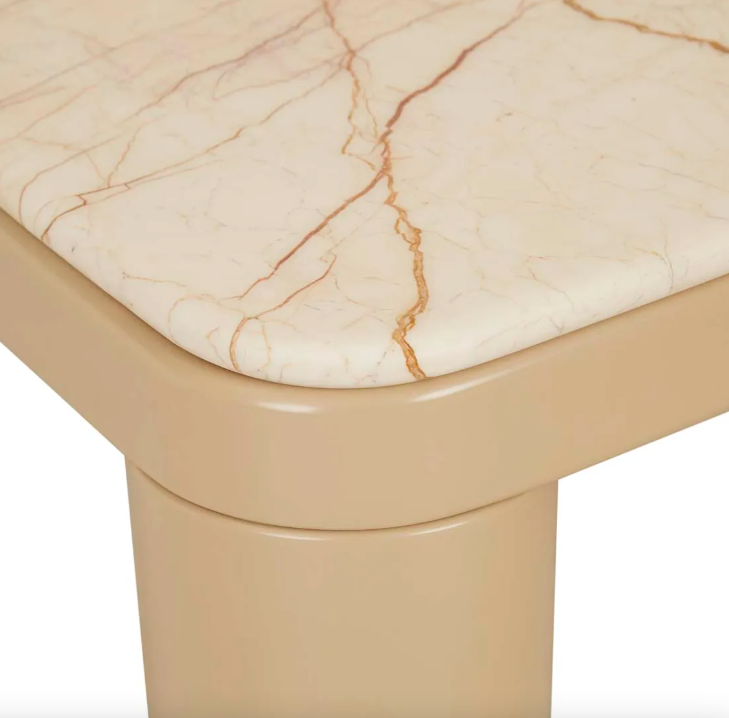 Frankie Marble Coffee Table - Matt Brown Vein Marble