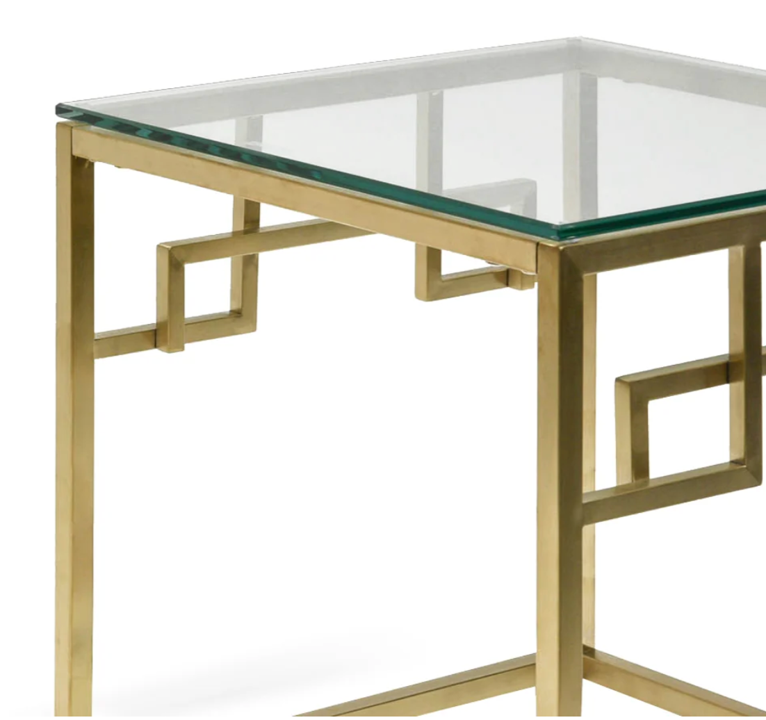 Gold Brushed Side Table