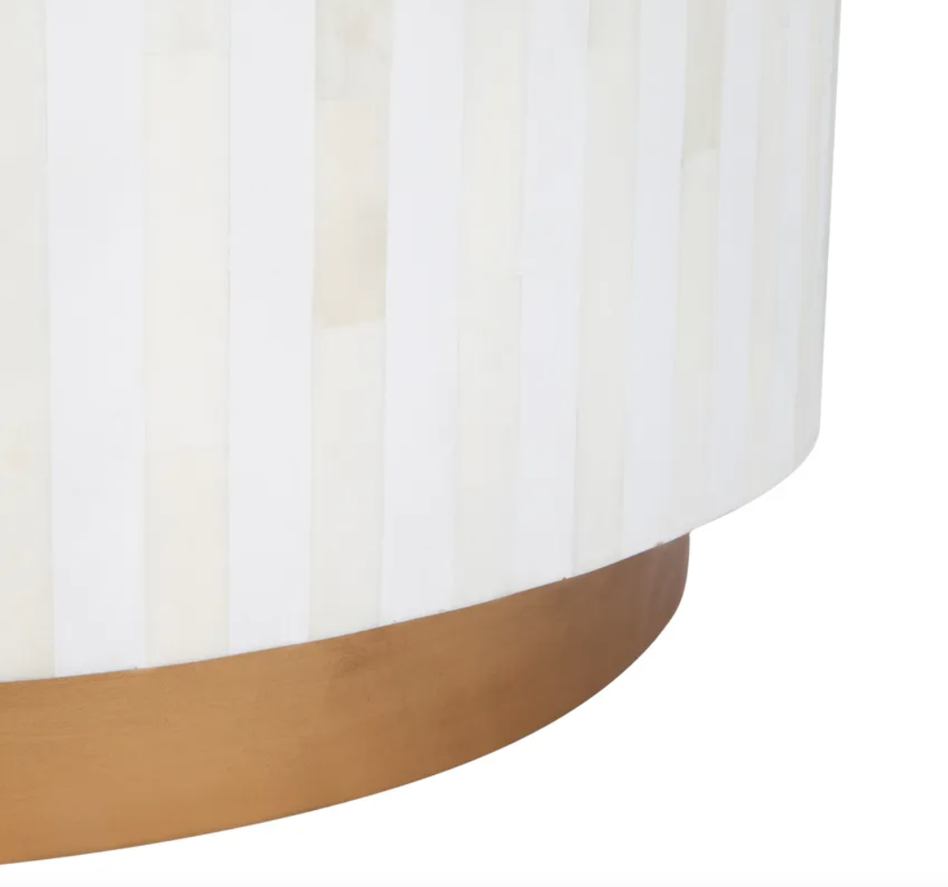 Bone Inlay Side Table