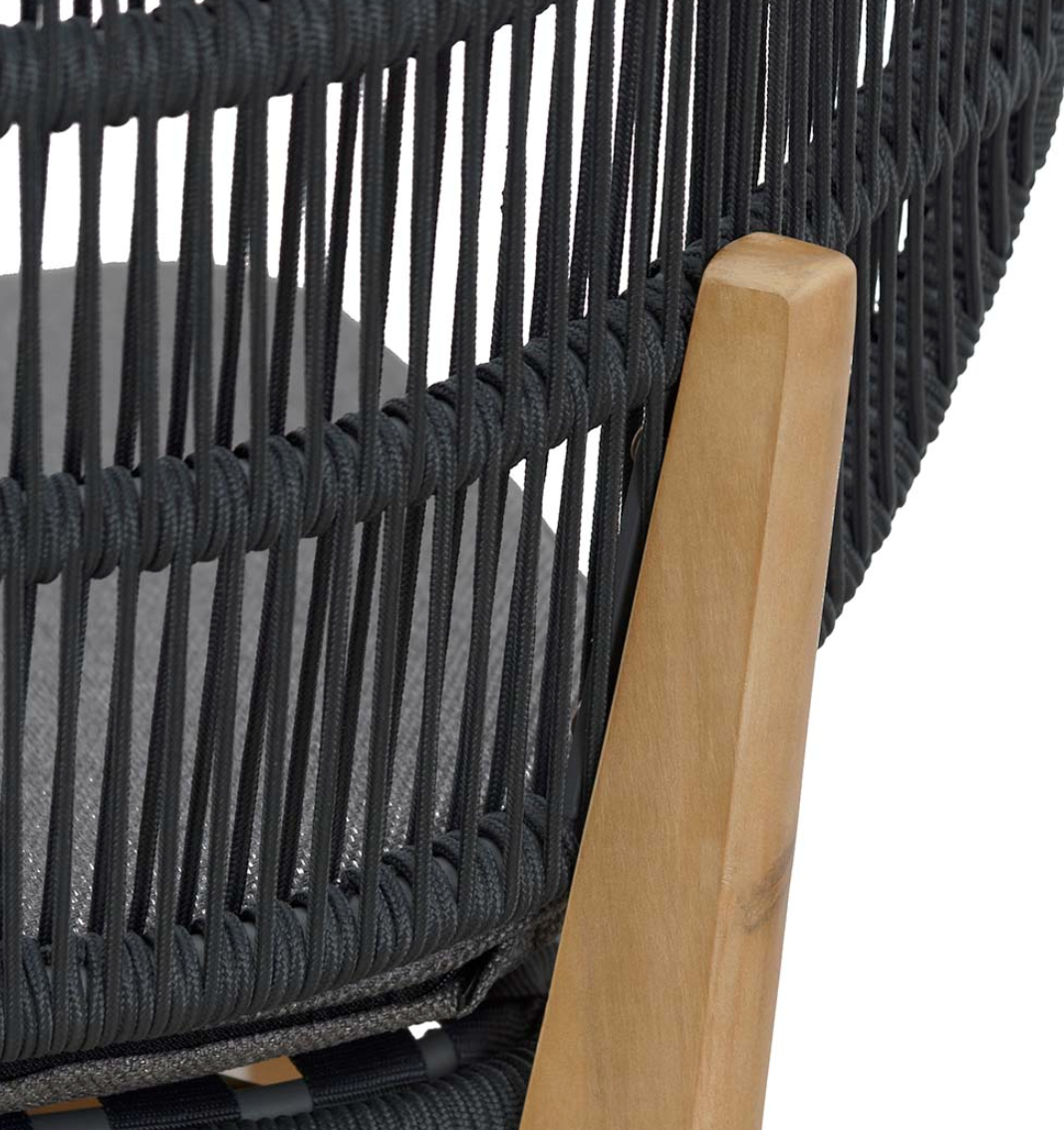 Anthracite Grey Outdoor Dining Chair