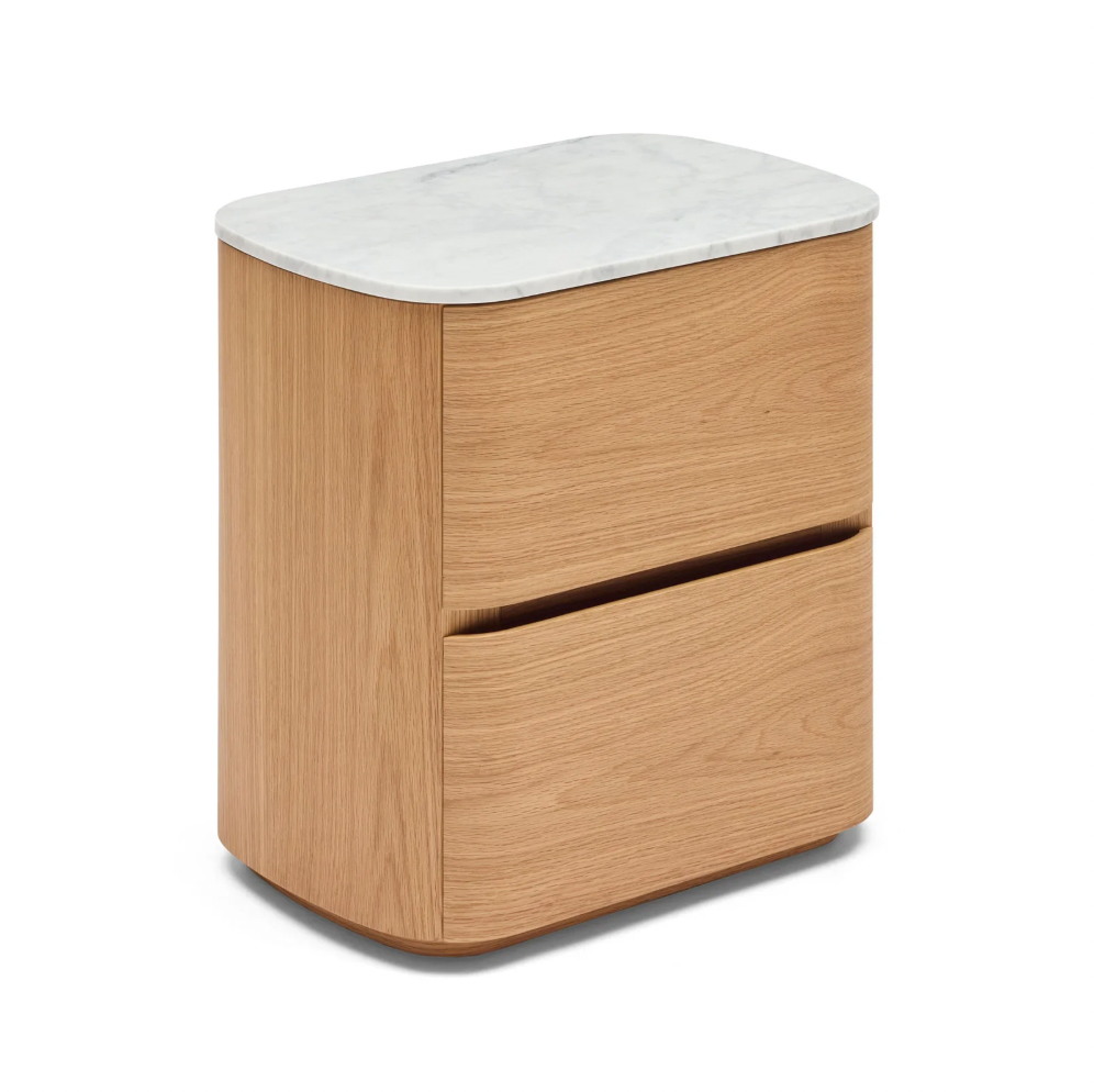 Alza Bedside Natural Carrara Marble