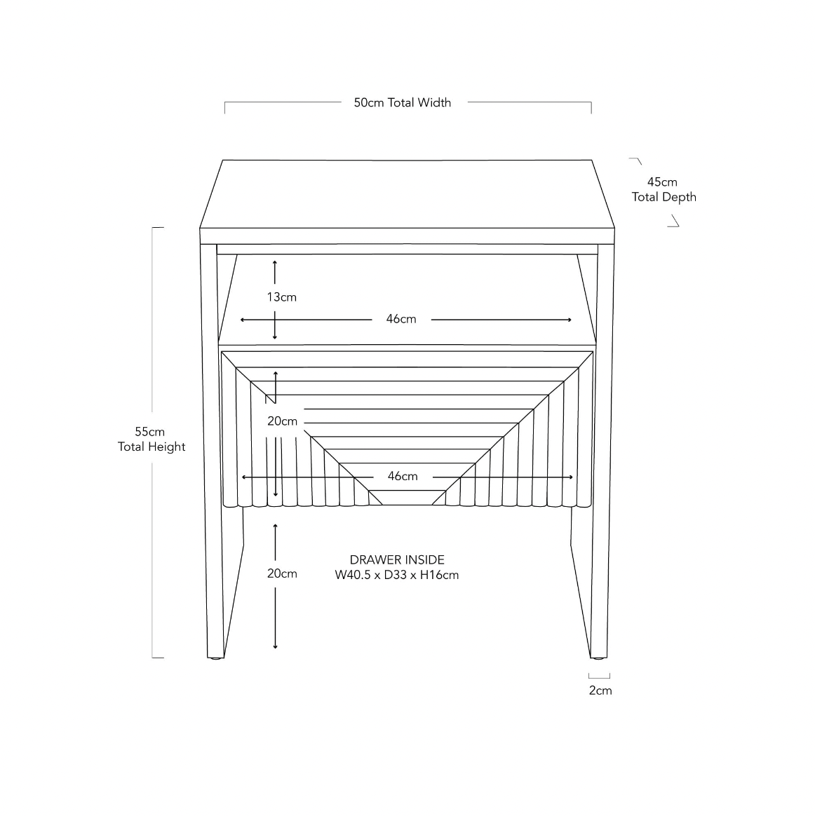 Harvey Bedside Table