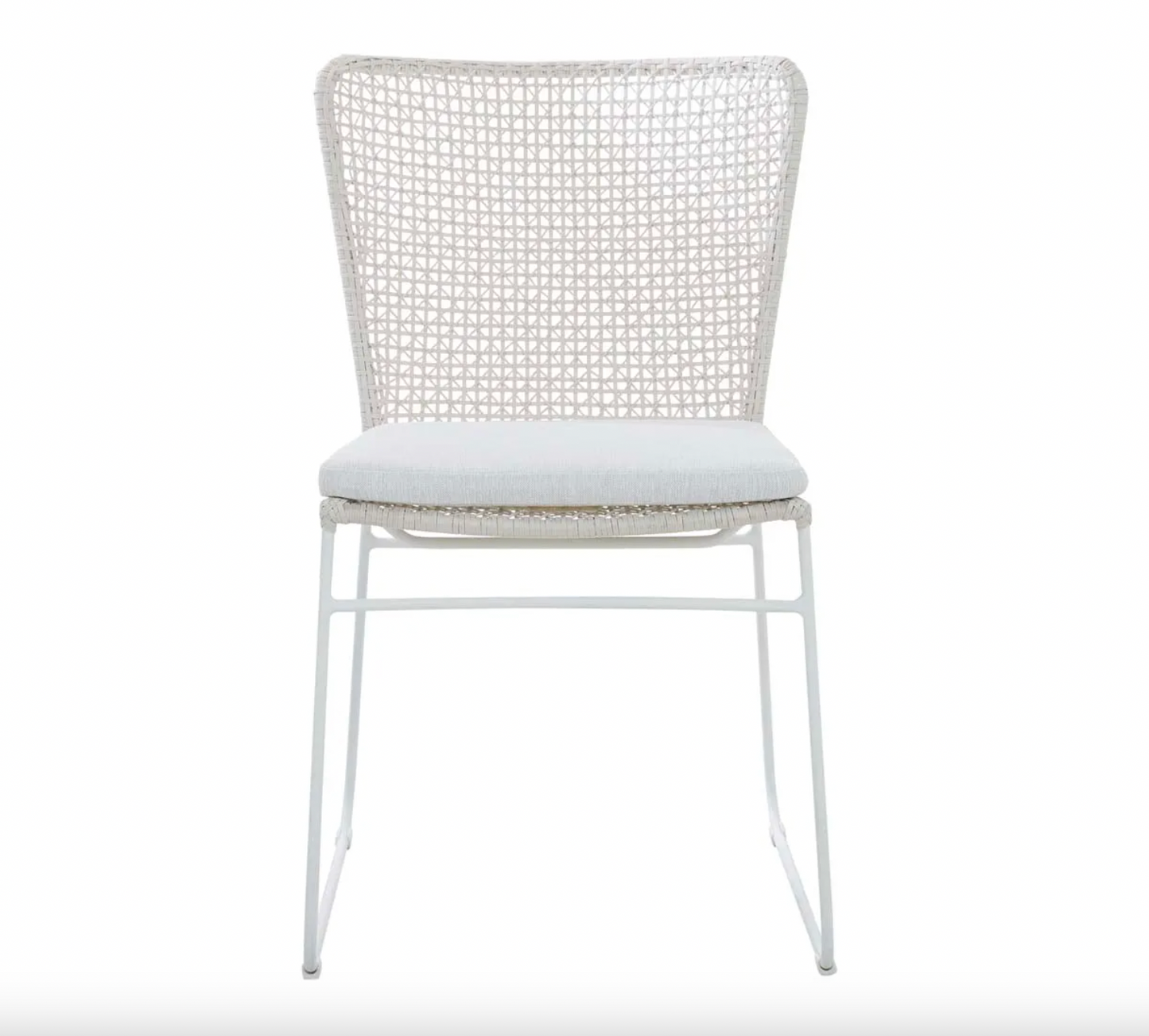 Cabana Sleigh Dining Chair - Chalk - White