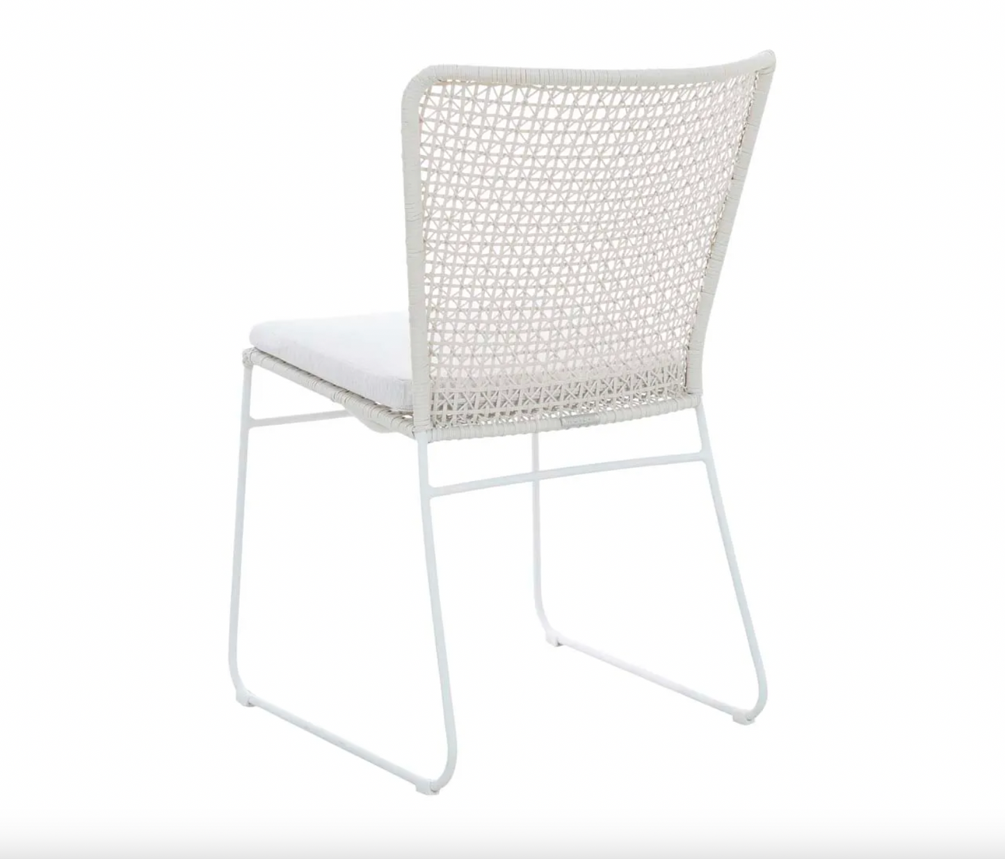 Cabana Sleigh Dining Chair - Chalk - White