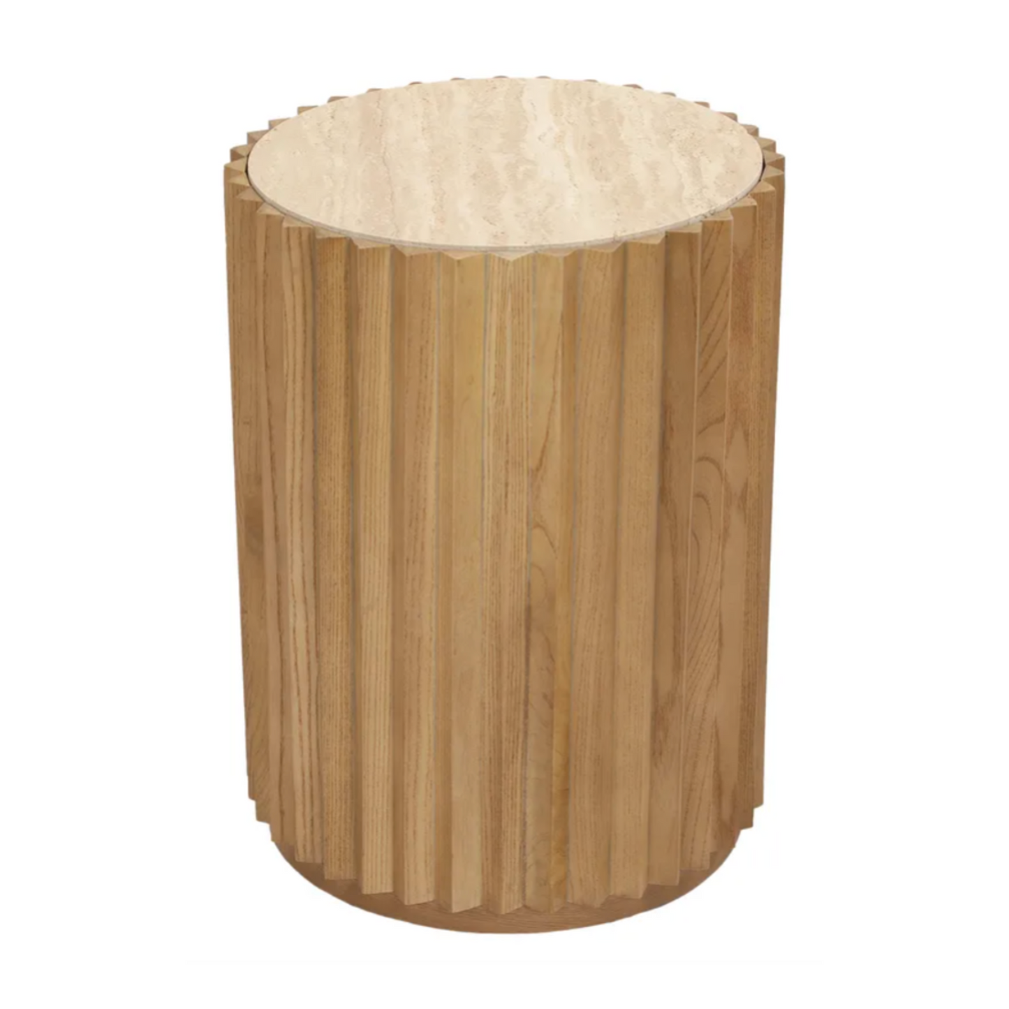 Carter Travertine Side Table