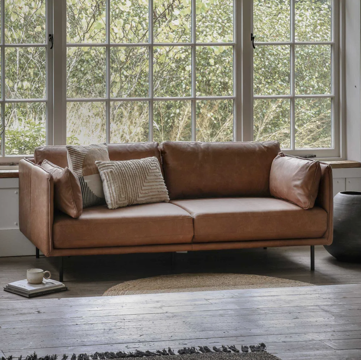Wigmore Sofa Brown Leather