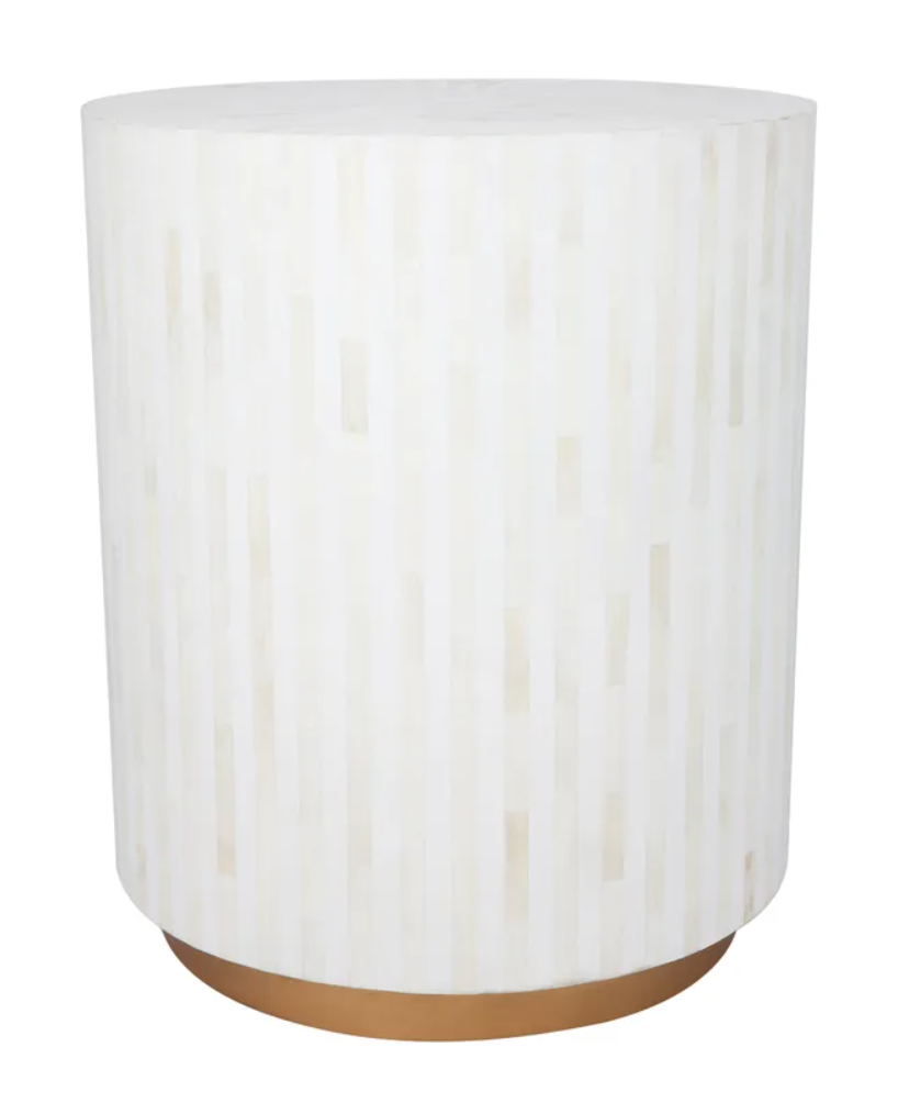 Bone Inlay Side Table