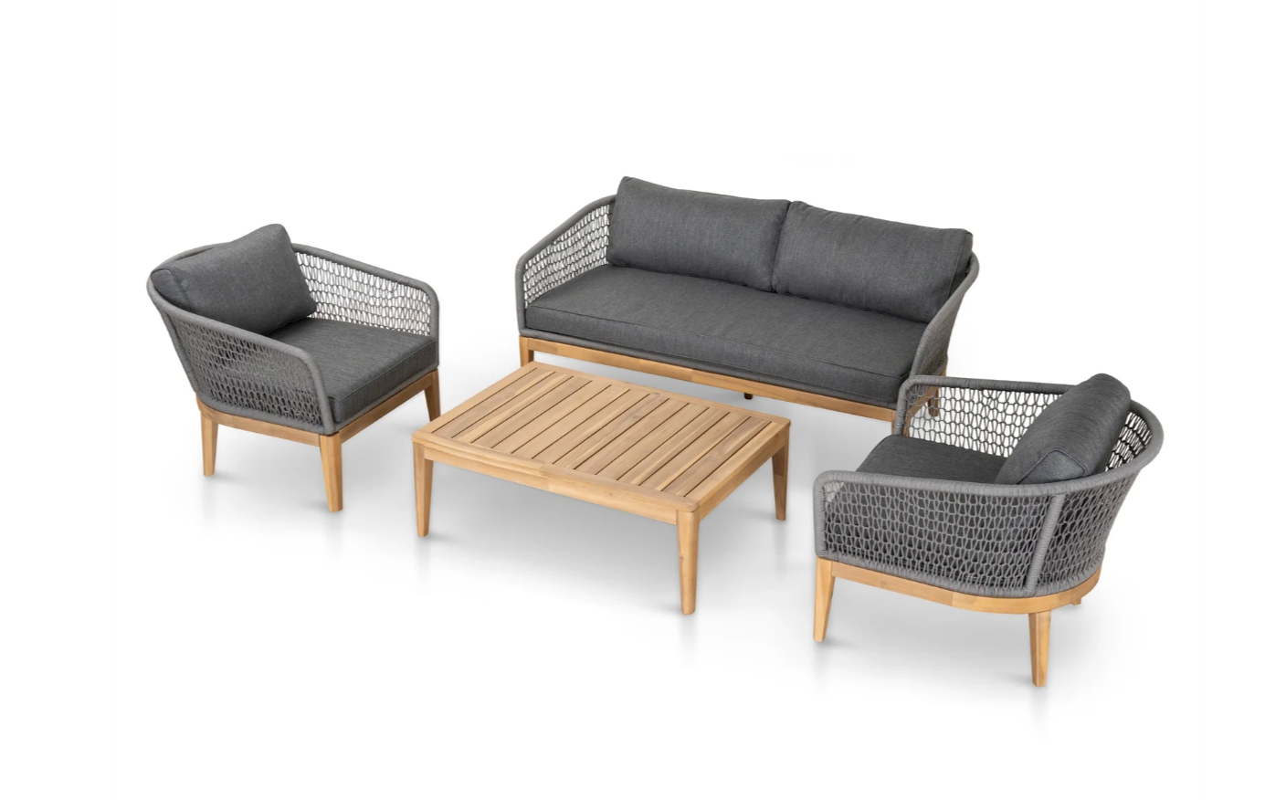 Woven Rope Outdoor Sofa Lounge Set