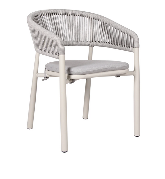 Sand White Outdoor Dining Chair