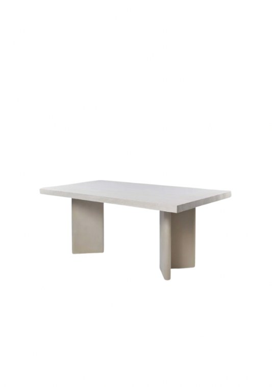Symon Dining Table Sintered Stone Off White