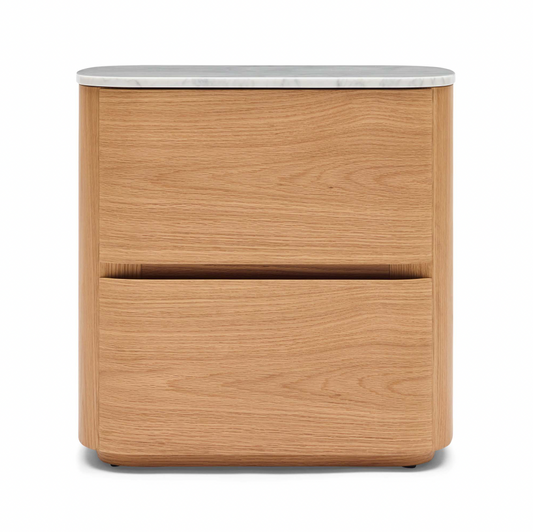 Alza Bedside Natural Carrara Marble