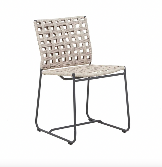 Marina Square Dining Chair - Shell - Graphite