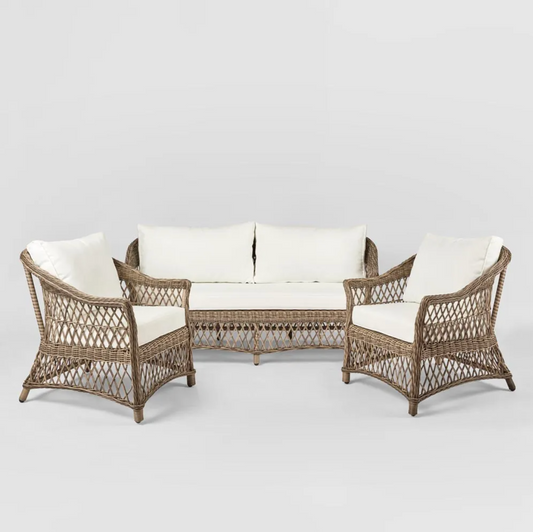 Marco Aluminium Synthetic 3 piece Lounge Set - Outdoor
