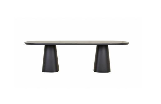 Valencia Dining Table - Charcoal Stone