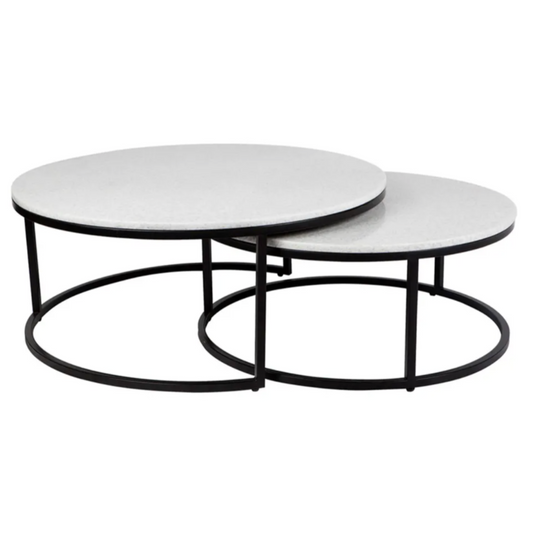 Chloe Stone Nesting Coffee Tables