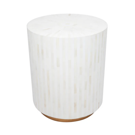 Bone Inlay Side Table